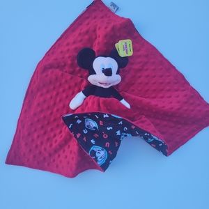 Lovey Mickey mouse Plush Security Blanket
